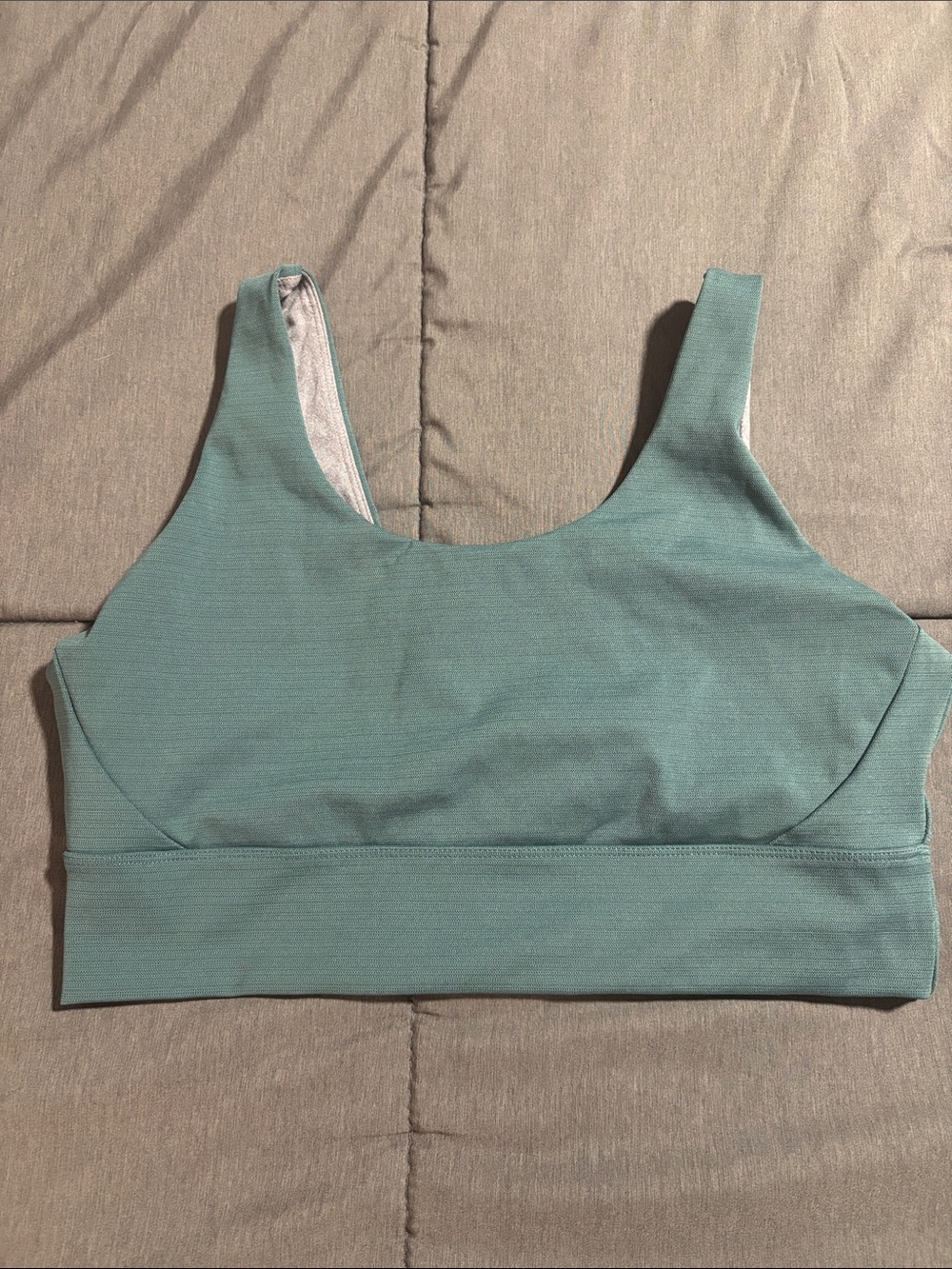 Born Primitive Scoop Neck Sports Bra in Teal Green